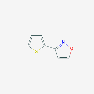 molecular formula C7H5NOS B062904 3-(2-Thienyl)isoxazole CAS No. 175205-65-9