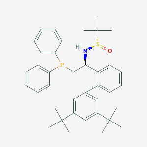 [S(R)]-N-[(1S)-1-[3',5'-bis(1,1-dimethylethyl)[1,1'-biphenyl]-2-yl]-2-(diphenylphosphino)ethyl]-2-methyl-2-propanesulfinamide, 95%