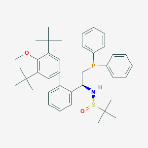 [S(R)]-N-[(1S)-1-[3',5'-bis(1,1-dimethylethyl)-4'-methoxy[1,1'-biphenyl]-2-yl]-2-(diphenylphosphino)ethyl]-2-methyl-2-propanesulfinamide, 95%