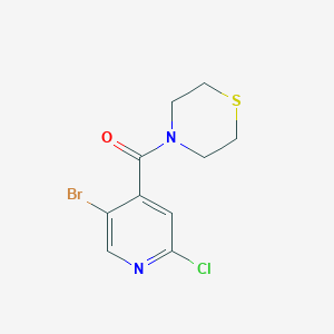molecular formula C10H10BrClN2OS B6290533 (5-Bromo-2-chloropyridin-4-yl)(thiomorpholino)methanone CAS No. 1871486-46-2