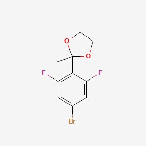 B6290560 2-(4-Bromo-2,6-difluorophenyl)-2-methyl-1,3-dioxolane CAS No. 2484889-09-8