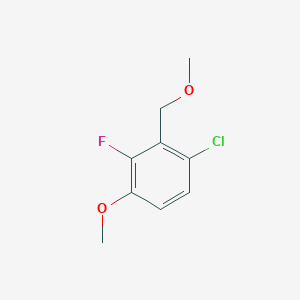 molecular formula C9H10ClFO2 B6290571 1-Chloro-3-fluoro-4-methoxy-2-(methoxymethyl)benzene CAS No. 2432848-96-7