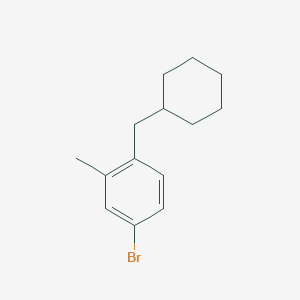 molecular formula C14H19Br B6290579 4-Bromo-1-(cyclohexylmethyl)-2-methylbenzene CAS No. 1369886-55-4