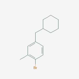 molecular formula C14H19Br B6290593 1-Bromo-4-(cyclohexylmethyl)-2-methylbenzene CAS No. 1369849-44-4