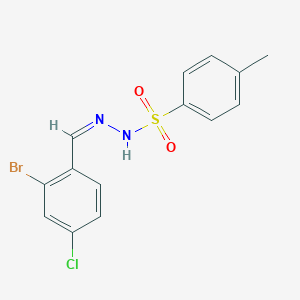 molecular formula C14H12BrClN2O2S B6290633 N'-(2-Bromo-4-chlorobenzylidene)-4-methylbenzenesulfonohydrazide CAS No. 1821332-73-3