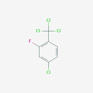 molecular formula C7H3Cl4F B062908 4-Chloro-2-fluorobenzotrichloride CAS No. 179111-13-8