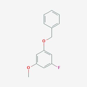 molecular formula C14H13FO2 B6290879 1-(Benzyloxy)-3-fluoro-5-methoxybenzene CAS No. 2432849-14-2