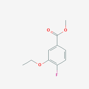 molecular formula C10H11FO3 B6290894 Methyl 3-ethoxy-4-fluorobenzoate CAS No. 1379078-72-4