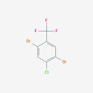 molecular formula C7H2Br2ClF3 B6290932 1,4-Dibromo-2-chloro-5-(trifluoromethyl)benzene CAS No. 2385282-98-2