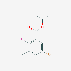 molecular formula C11H12BrFO2 B6290968 Isopropyl 5-bromo-2-fluoro-3-methylbenzoate CAS No. 2432849-10-8