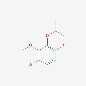 molecular formula C10H12BrFO2 B6290992 1-Bromo-4-fluoro-3-isopropoxy-2-methoxybenzene CAS No. 2432848-67-2