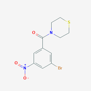 molecular formula C11H11BrN2O3S B6290993 (3-Bromo-5-nitrophenyl)(thiomorpholino)methanone CAS No. 2432848-90-1