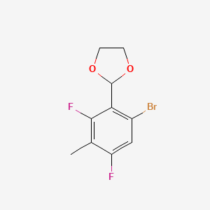 2-(6-Bromo-2,4-difluoro-3-methylphenyl)-1,3-dioxolane