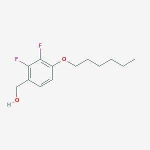 molecular formula C13H18F2O2 B6291022 (2,3-Difluoro-4-(hexyloxy)phenyl)methanol CAS No. 1277641-46-9
