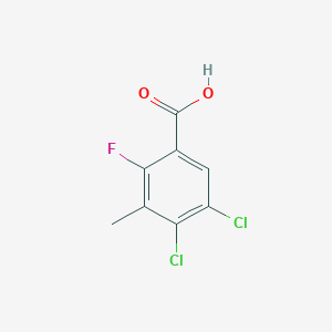 molecular formula C8H5Cl2FO2 B6291034 4,5-Dichloro-2-fluoro-3-methylbenzoic acid CAS No. 2432848-83-2