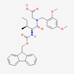 molecular formula C32H36N2O7 B6291059 Fmoc-Ile-(Dmb)Gly-OH CAS No. 2095208-17-4