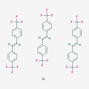 molecular formula C48H30F18Ni B6291275 TRIS(TRANS-1,2-BIS(4-(TRIFLUOROMETHYL)PHENYL)ETHENE)NICKEL(0) CAS No. 2413906-36-0