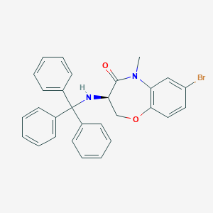 (3R)-7-Bromo-5-methyl-3-(tritylamino)-2,3-dihydro-1,5-benzoxazepin-4-one