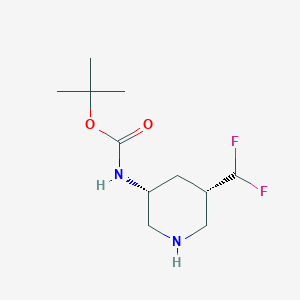 tert-Butyl N-[(3R,5S)-5-(difluoromethyl)-3-piperidyl]carbamate