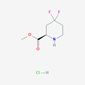 Methyl (2R)-4,4-difluoropiperidine-2-carboxylate hydrochloride