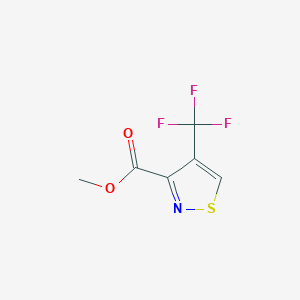 molecular formula C6H4F3NO2S B6291426 Methyl 4-(trifluoromethyl)isothiazole-3-carboxylate CAS No. 2375184-71-5