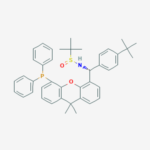 [S(R)]-N-[(R)-[4-(1,1-dimethylethyl)phenyl][5-(diphenylphosphino)-9,9-dimethyl-9H-xanthen-4-yl]methyl]-2-methyl-2-propanesulfinamide, 95%