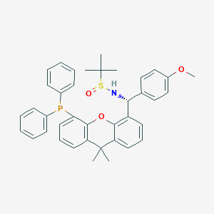 [S(R)]-N-[(R)-[5-(diphenylphosphino)-9,9-dimethyl-9H-xanthen-4-yl](4-methoxyphenyl)methyl]-2-methyl-2-propanesulfinamide, 95%