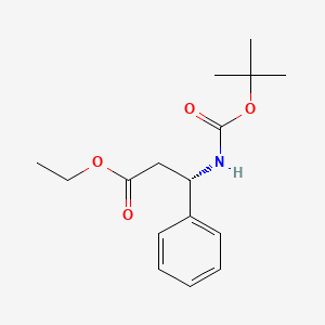 Ethyl (3R)-3-[(tert-butoxycarbonyl)amino]-3-phenylpropanoate