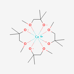 molecular formula C20H44CeO8 B6291502 Tetrakis[1-(methoxy)-2-methyl-2-propanolato] cerium CAS No. 1262520-82-0