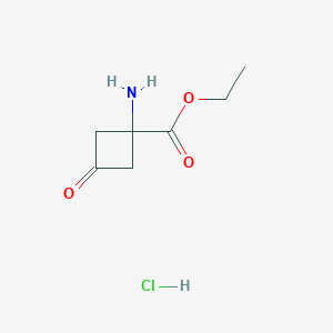 Ethyl 1-amino-3-oxo-cyclobutanecarboxylate hydrochloride