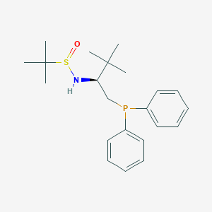 [S(R)]-N-[(1S)-1-[(diphenylphosphino)methyl]-2,2-dimethylpropyl]-2-methyl-2-propanesulfinamide, 95%