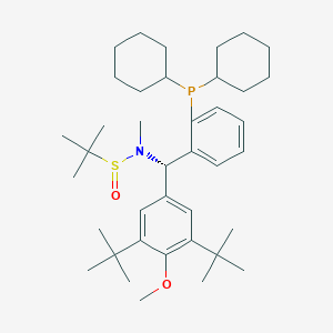 [S(R)]-N-[(S)-[3,5-Bis(1,1-dimethylethyl)-4-methoxyPh][2-(dicyclohexylphosphino)Ph]Me]-N,2-dimethyl-2-propanesulfinamide, 95%