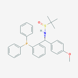 [S(R)]-N-[(R)-[2-(diphenylphosphino)phenyl](4-methoxyphenyl)methyl]-2-methyl-2-propanesulfinamide, 95%