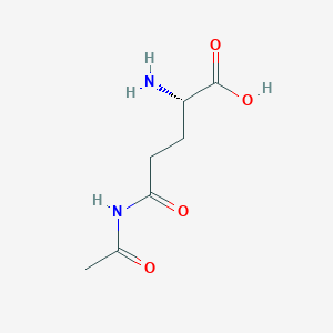 molecular formula C7H12N2O4 B6291589 (S)-5-Acetamido-2-amino-5-oxopentanoic acid, 95% (Ac-L-Gln-OH) CAS No. 35305-74-9