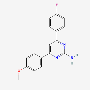 4-(4-Fluorophenyl)-6-(4-methoxyphenyl)pyrimidin-2-amine