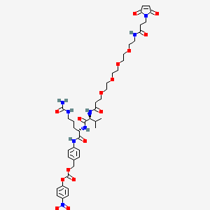 molecular formula C43H58N8O16 B6291699 Mal-Amide-PEG4-Val-Cit-PAB-PNP CAS No. 2003260-12-4