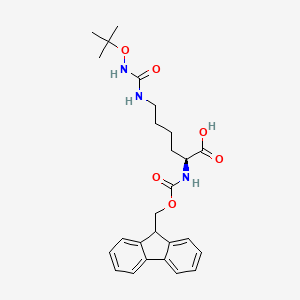 molecular formula C26H33N3O6 B6291817 Fmoc-L-Lys(carbamoyl-OtBu)-OH CAS No. 2387846-16-2