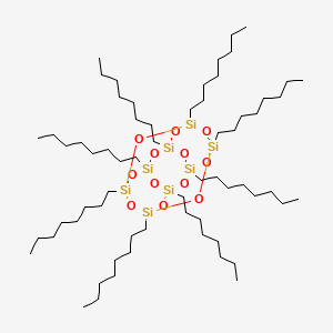 molecular formula C64H136O12Si8 B6291838 Isooctylsilsesquioxane CAS No. 1472635-27-0