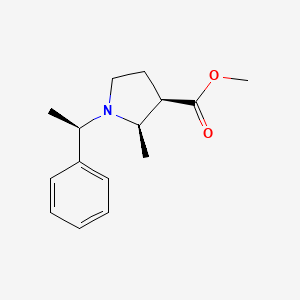 molecular formula C15H21NO2 B6291910 Methyl (2R,3R)-2-methyl-1-[(1R)-1-phenylethyl]pyrrolidine-3-carboxylate CAS No. 163705-87-1