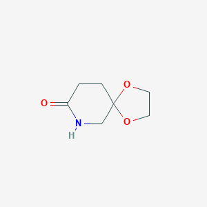 molecular formula C7H11NO3 B6291989 1,4-Dioxa-9-azaspiro[4.5]decan-8-one CAS No. 1312457-11-6