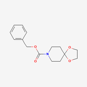 molecular formula C15H19NO4 B6291997 8-(Benzyloxycarbonyl)-1,4-dioxa-8-azaspiro[4.5]decane CAS No. 139524-58-6