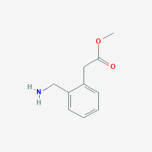 molecular formula C10H13NO2 B6292038 Methyl 2-[2-(aminomethyl)phenyl]acetate CAS No. 749832-15-3