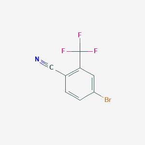 molecular formula C8H3BrF3N B062921 4-Bromo-2-(trifluoromethyl)benzonitrile CAS No. 191165-13-6