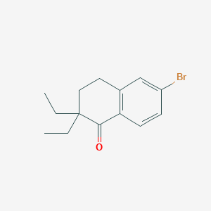 molecular formula C14H17BrO B6292208 6-Bromo-2,2-diethyl-3,4-dihydronaphthalen-1(2H)-one CAS No. 149456-23-5