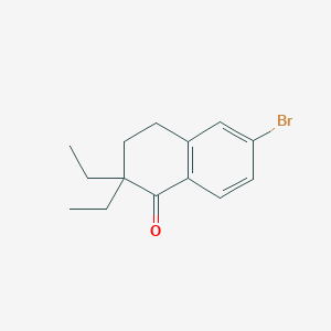 B6292208 6-Bromo-2,2-diethyl-3,4-dihydronaphthalen-1(2H)-one CAS No. 149456-23-5