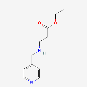 molecular formula C11H16N2O2 B6292286 beta-Alanine, N-(4-pyridinylmethyl)-, ethyl ester CAS No. 131436-67-4