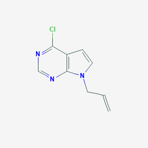 molecular formula C9H8ClN3 B062924 7-Allyl-4-chloro-7H-pyrrolo[2,3-D]pyrimidine CAS No. 186519-91-5