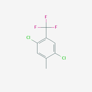 molecular formula C8H5Cl2F3 B6292404 2,5-Dichloro-4-(trifluoromethyl)toluene CAS No. 115571-63-6