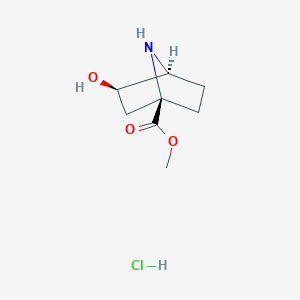 molecular formula C8H14ClNO3 B6292484 Methyl exo-3-hydroxy-7-azabicyclo[2.2.1]heptane-1-carboxylate;hydrochloride CAS No. 2287346-54-5