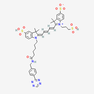 molecular formula C43H49N7O10S3 B6292511 Sulfo-Cy5-Tetrazine 